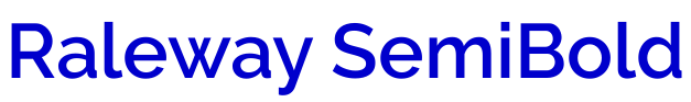 Raleway SemiBold шрифт